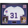 Image 1 : Greg Maddux Signed Cubs 35" x 43" Custom Framed Jersey (MLB)