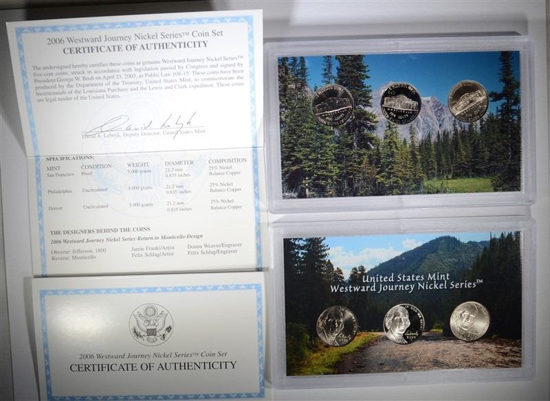 2 04 2 05 2 06 Westward Journey Nickel Series Sets 05 Coin Medal