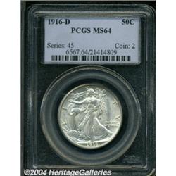 1916-D 50C MS64 PCGS.