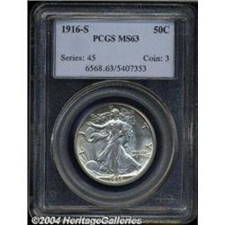 1916-S 50C MS63 PCGS.