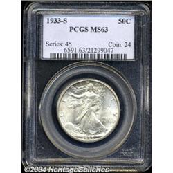 1933-S 50C MS63 PCGS.