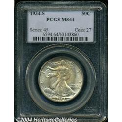 1934-S 50C MS64 PCGS.