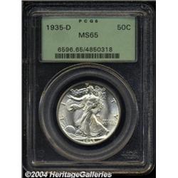 1935-D 50C MS65 PCGS.