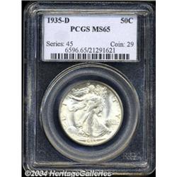 1935-D 50C MS65 PCGS.