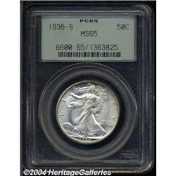 1936-S 50C MS65 PCGS.