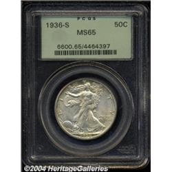 1936-S 50C MS65 PCGS.