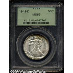 1942-D 50C MS66 PCGS.