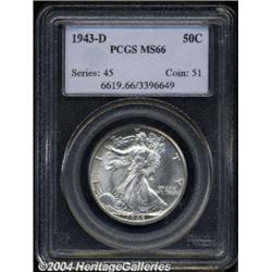 1943-D 50C MS66 PCGS.