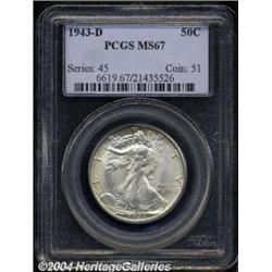 1943-D 50C MS67 PCGS.