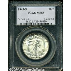 1943-S 50C MS65 PCGS.