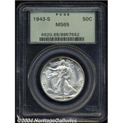 1943-S 50C MS65 PCGS.