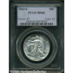 1943-S 50C MS66 PCGS.