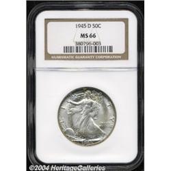 1945-D 50C MS66 NGC.
