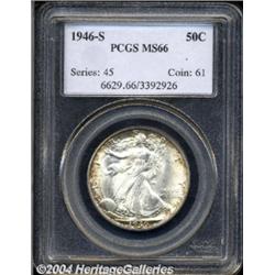 1946-S 50C MS66 PCGS.