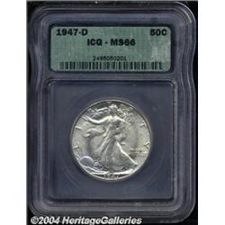 1947-D 50C MS66 ICG.