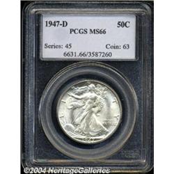 1947-D 50C MS66 PCGS.