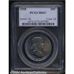 1958 50C MS67 PCGS.