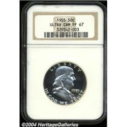 1955 50C PR67 Ultra Cameo NGC.