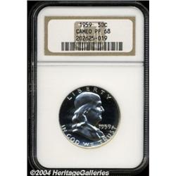 1959 50C PR68 Cameo NGC.