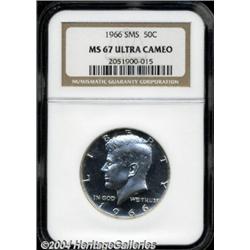 1966 50C SMS MS67 Ultra Cameo NGC.