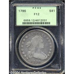 1796 $1 Small Date, Large Letters Fine 12 PCGS.