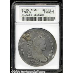 1798 $1 Large Eagle--Plugged, Cleaned--ANACS. VF Details, Net Fair 2.