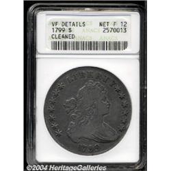 1799 $1--Cleaned--ANACS. VF Details, Net Fine 12.