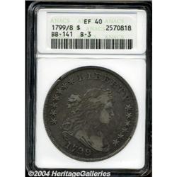 1799/8 $1 15 Stars Reverse XF40 ANACS.