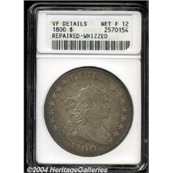 1800 $1--Repaired, Whizzed--ANACS F12.