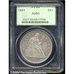 1841 $1 AU50 PCGS.