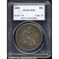 1848 $1 VF35 PCGS.