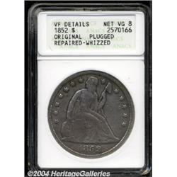 1852 $1--Plugged, Repaired, Whizzed--ANACS. VF Details, Net VG8.