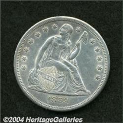1859-O $1 MS60 Lightly Cleaned Uncertified.