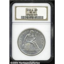1859-O $1 MS62 NGC.