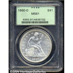 1860-O $1 MS61 PCGS.