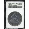 Image 1 : 1867 $1--Tooled, Cleaned--ANACS. AU Details, Net XF40.