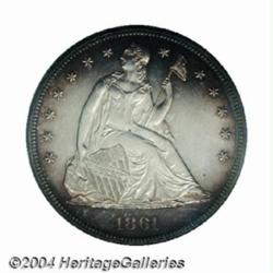 1861 $1 PR63 Cameo PCGS.