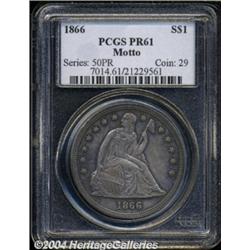 1866 $1 PR61 PCGS.