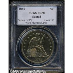 1873 $1 PR58 PCGS.