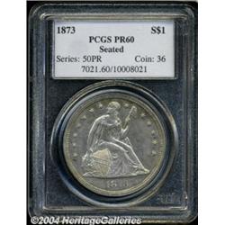 1873 $1 PR60 PCGS.