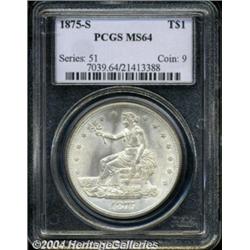 1875-S T$1 MS64 PCGS.