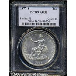 1877-S T$1 AU58 PCGS.