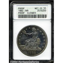 1882 T$1 --Cleaned--ANACS. Net PR55.
