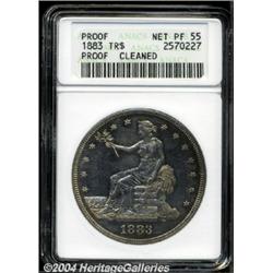 1883 T$1 --Cleaned--ANACS. Net PR55.