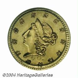 1853 50C Peacock Reverse 50 Cents, BG-411, R.7, MS63 PCGS.