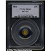 Image 1 : 1873 25C Liberty Round 25 Cents, BG-817, R.3, MS63 PCGS.