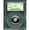 Image 1 : 1875 25C Indian Round 25 Cents, BG-878, R.3, MS64 PCGS.