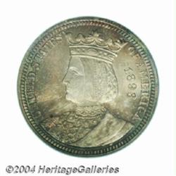 1893 25C Isabella Quarter MS67 PCGS.