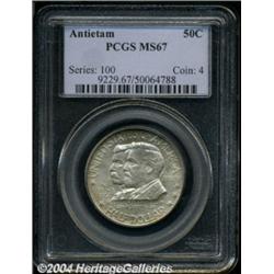 1937 50C Antietam MS67 PCGS.