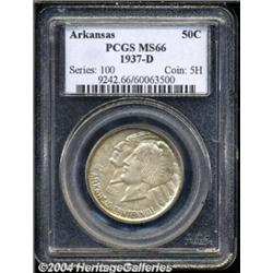 1937-D 50C Arkansas MS66 PCGS.